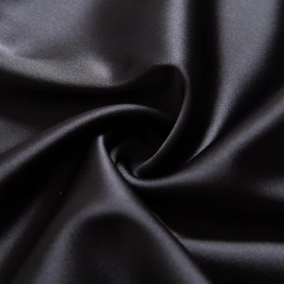 heipeiwa Women's Satin High Waist Pants, Elastic Pull On Waist with Pockets sz L - Picture 6 of 6